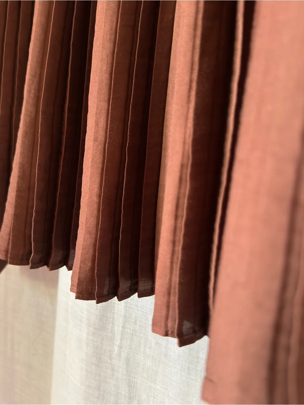 🤎 Luxurious Pleated Chocolate  Brown Blouse 🤎